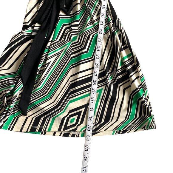 Maggy London Sleeveless Dress in Geometric Striped Pattern Sz 8 Modern Chic City - Picture 10 of 10